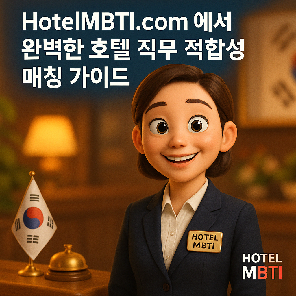 호텔MBTI] HotelMBTI.com 에서 완벽한 호텔 직무 적합성 매칭 가이드 