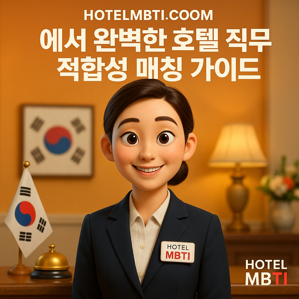 호텔MBTI] HotelMBTI.com 에서 완벽한 호텔 직무 적합성 매칭 가이드 